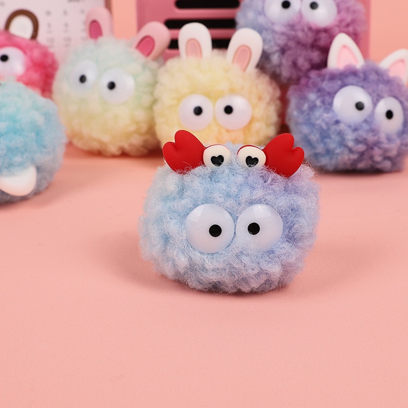 Sticker dép crocs2021 Hạt CharmButton Mới - Quả Bóng Lông Xù # 2