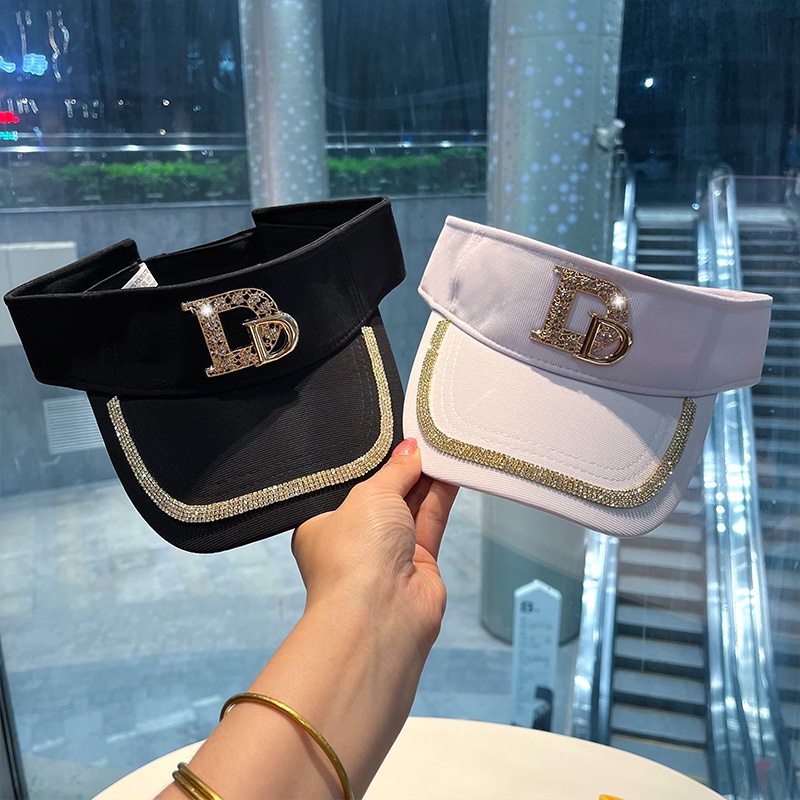 Mũ Lưỡi Trai Nửa Đầu Chống Nắng Thêu Chữ Thời Trang Cho Nam Và Nữ