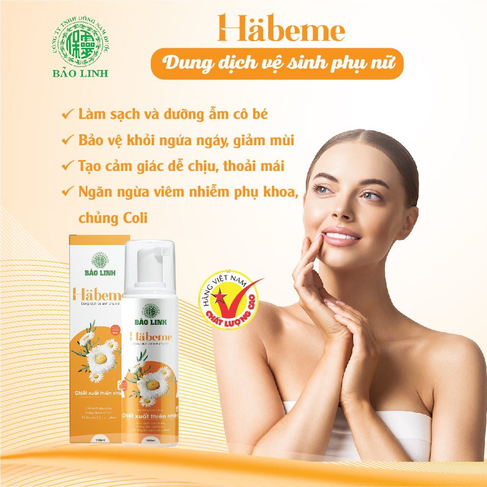 Dung dịch vệ sinh phụ nữ Bảo Linh Habeme 100ml