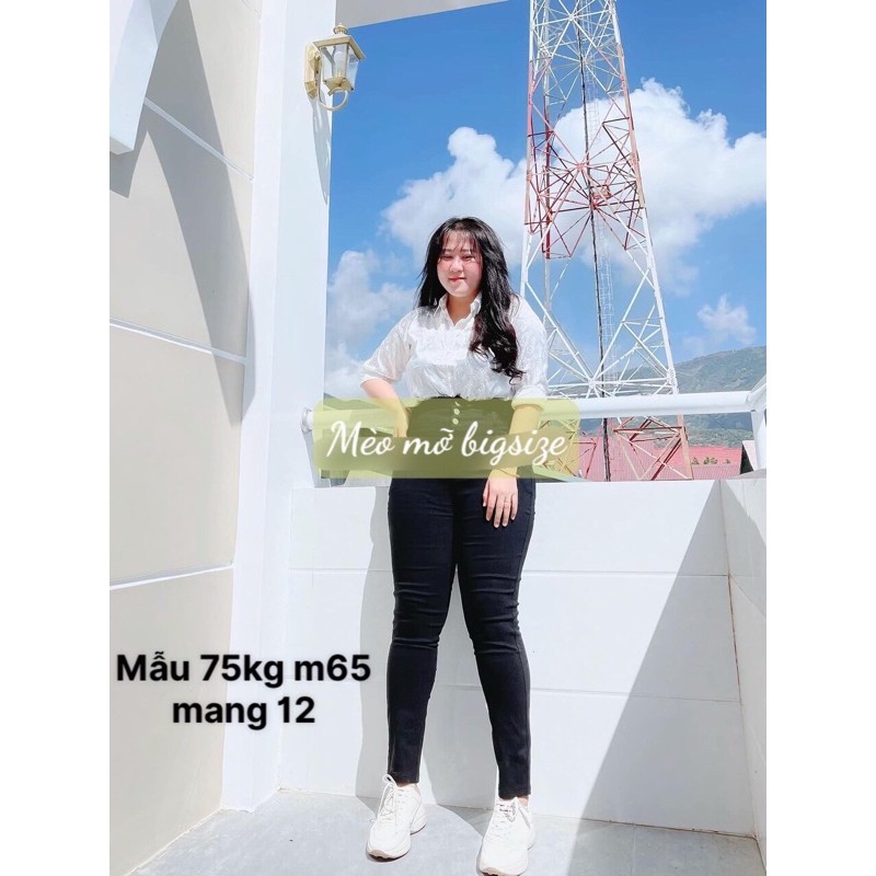 quần skiny cạp cao bigsize 3 nút ảnh thật | BigBuy360 - bigbuy360.vn