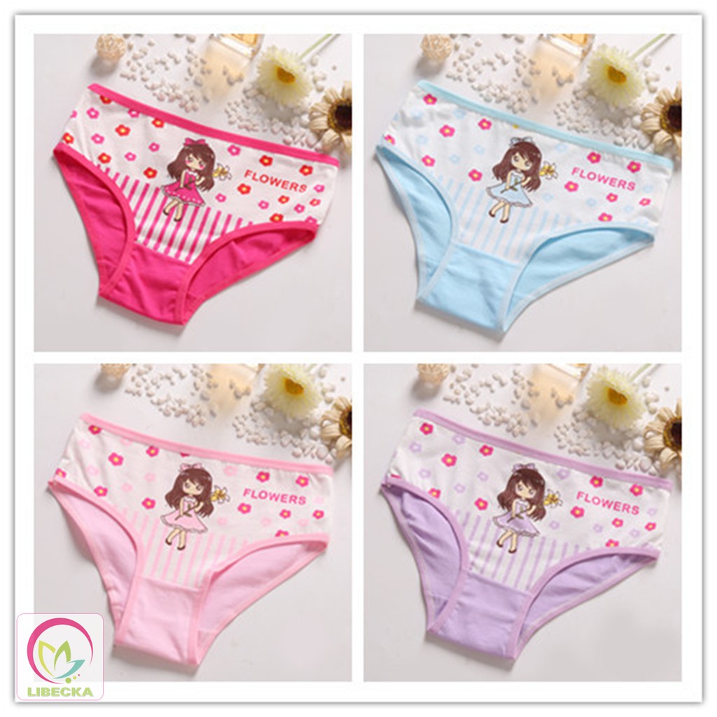 Quần chíp quần lót dễ thương Cotton thiên nhiên cho em bé gái QLTE01 | BigBuy360 - bigbuy360.vn