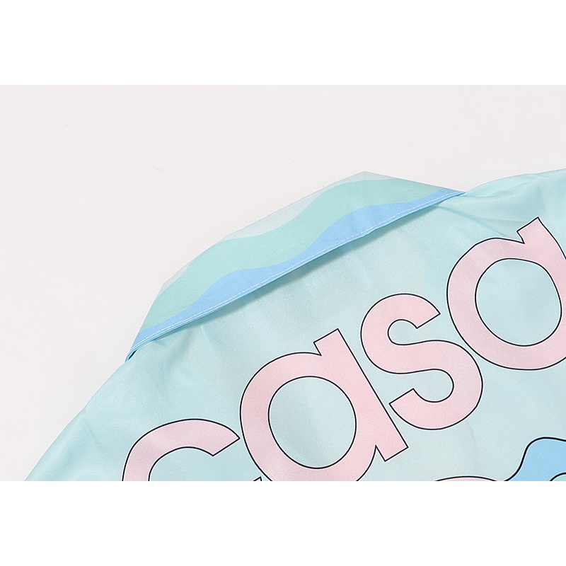 * Áo Sơ Mi Tay Ngắn Thoải Mái Chất Lượng Cao In Họa Tiết Hoa Màu Gradient Phong Cách Hồng Kông