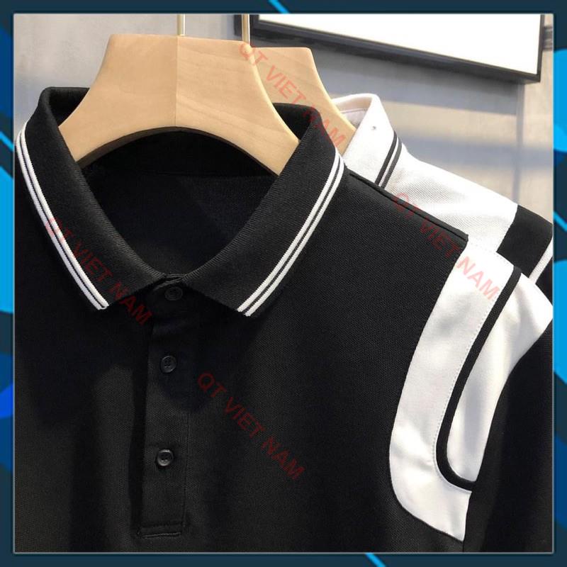 [ ẢNH THẬT] Áo polo nam phối màu chất cá sấu cotton thấm hút mồ hôi về đủ 2 màu QTVN | BigBuy360 - bigbuy360.vn