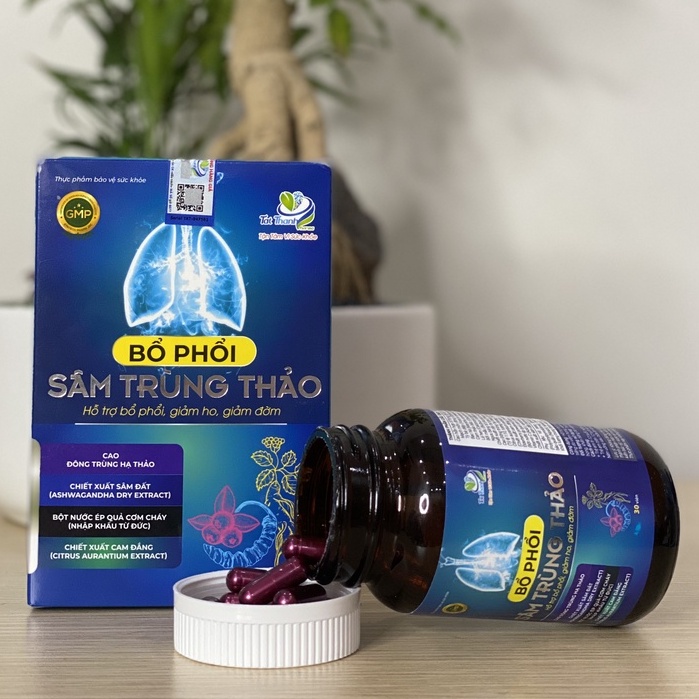 Viên bổ phổi sâm trùng thảo Tất Thành Pharma 30 viên