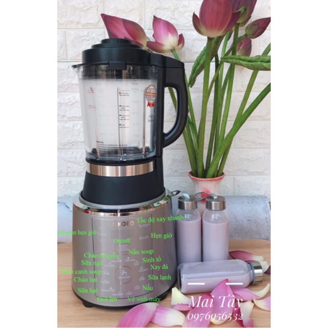 [ELHAR1TR hoàn tối đa 1TR] Máy làm sữa hạt cao cấp UKoeo_pr5 phiên bản mới nhất