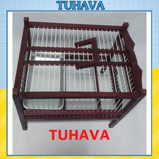 Lồng tắm chim khuyên bằng gỗ tuhava lồng tắm chim các loại lồng tắm phíp kèm khay nhôm