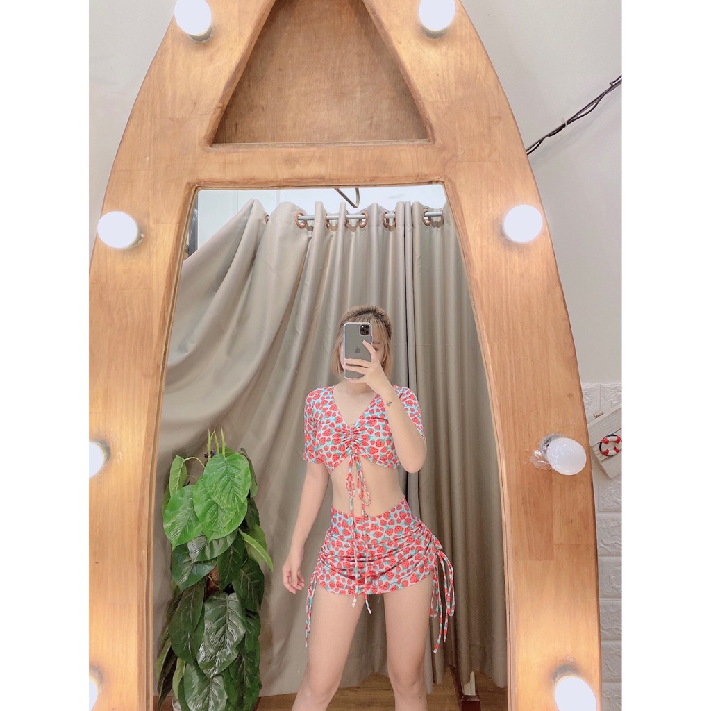 Bikini tay con rút dây dễ thương ( kèm hình thật)