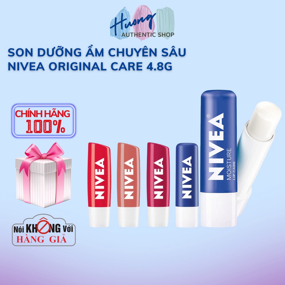 Son Dưỡng Ẩm Chuyên Sâu Nivea Original Care 4.8g - cosmentic_store