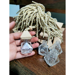  Lọ Đựng Tinh Dầu 10ml Treo Xe Ô Tô - Vỏ Chai Tinh Dầu Thủy Tinh - Tinh Dầu Thơm Phòng - Khử Mùi Phòng - Tủ Quần Áo 