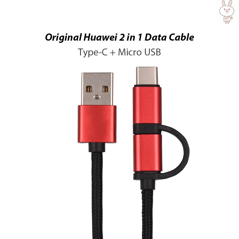 ol Original  2 in 1 Data Cable Type-C Micro USB Charging Cable Sync Data Line Cord Durable Charge Cable For     Nokia  Android Phone