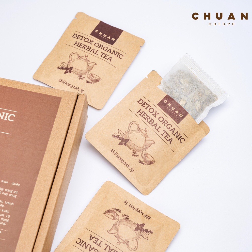 Trà Thải Độc Chuan Nature Detox Organic Herbal Tea Hộp 20 Gói*5g