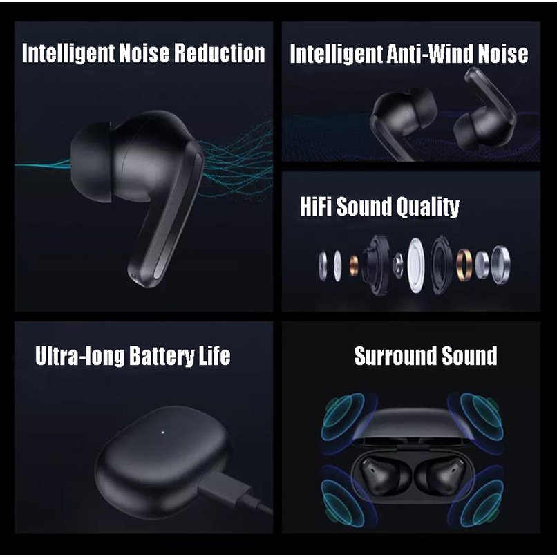 Tai Nghe Nhét Tai Xiaomi Redmi Buds 3 Lite Tws Bluetooth 5.2 Ip54 Pin 18 Giờ Mi Ture Không Dây 3 Youth