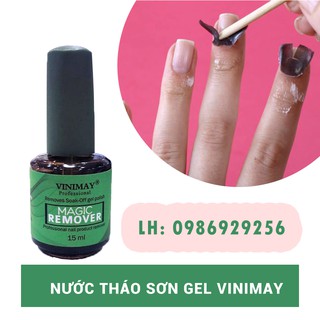 [ Freeship từ 99k TT Airpay ] Chai phá gel - nước tháo sơn gel Vinimay, phá móng sơn gel cực kì hiệu quả