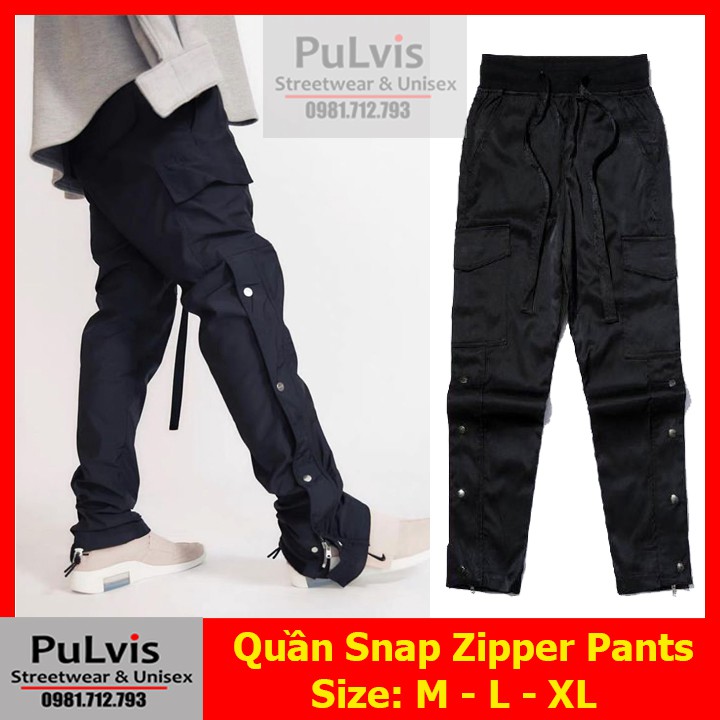 ⚡️[CHỈ 1 NGÀY] - Quần Snap Cargo Zipper Pants, quần snap pants