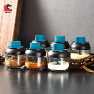 Lọ đựng gia vị thủy tinh kèm thìa, thìa khuấy
