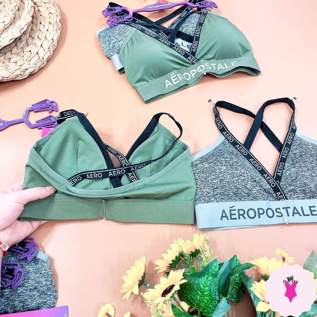 Set 2 áo lót sportbras nguyên móc Aeropostel siêu đẹp, xịn sang Clarachip SBAE