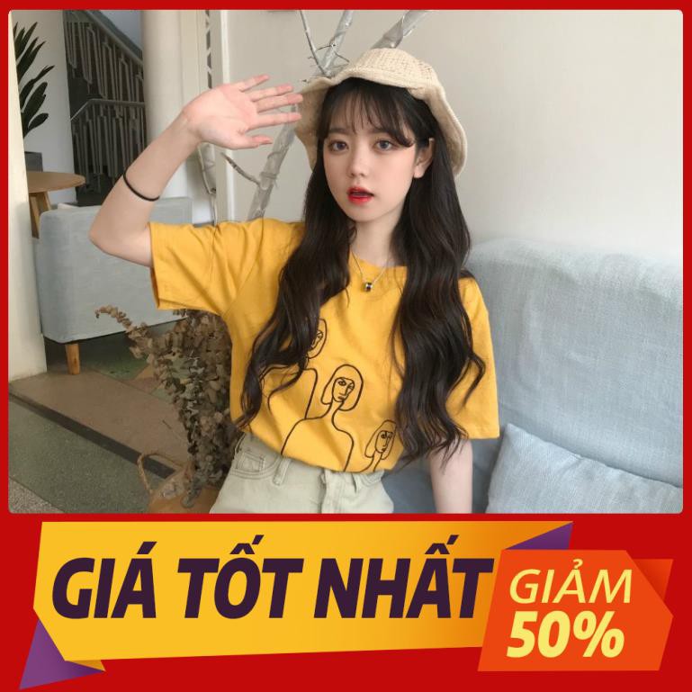 FREESHIP Áo thun tay lỡ HÌNH VẼ 3 CÔ GÁI siêu mới lạ, siêu đẹp - freesize