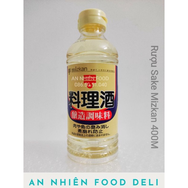 Gia Vị Nấu Ăn Giấm R ượu Sake Mizkan Cooking Sake Japan 400ML