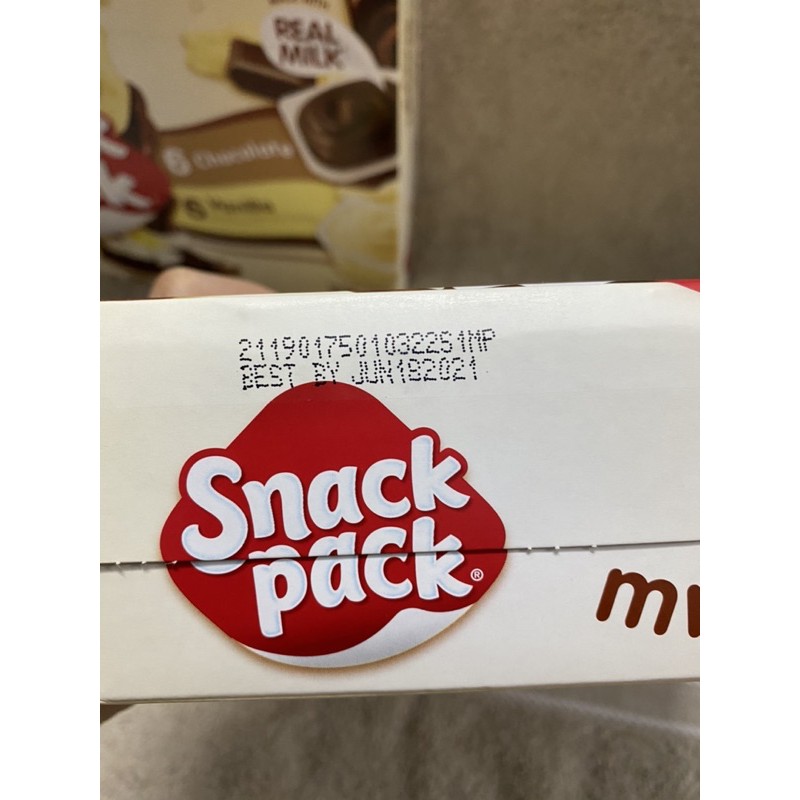 Váng Pudding Snack Pack cho trẻ ăn dặm hộp 165gr.