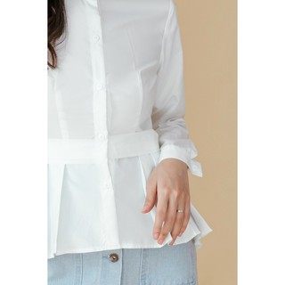Áo sơ mi dài tay peplum - 20Again