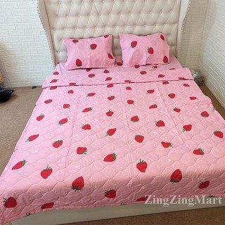  Chăn Hè Vịt Vàng Cotton poly Sét 5 món - Được lựa mẫu khác (Tặng kèm vỏ gối ôm)