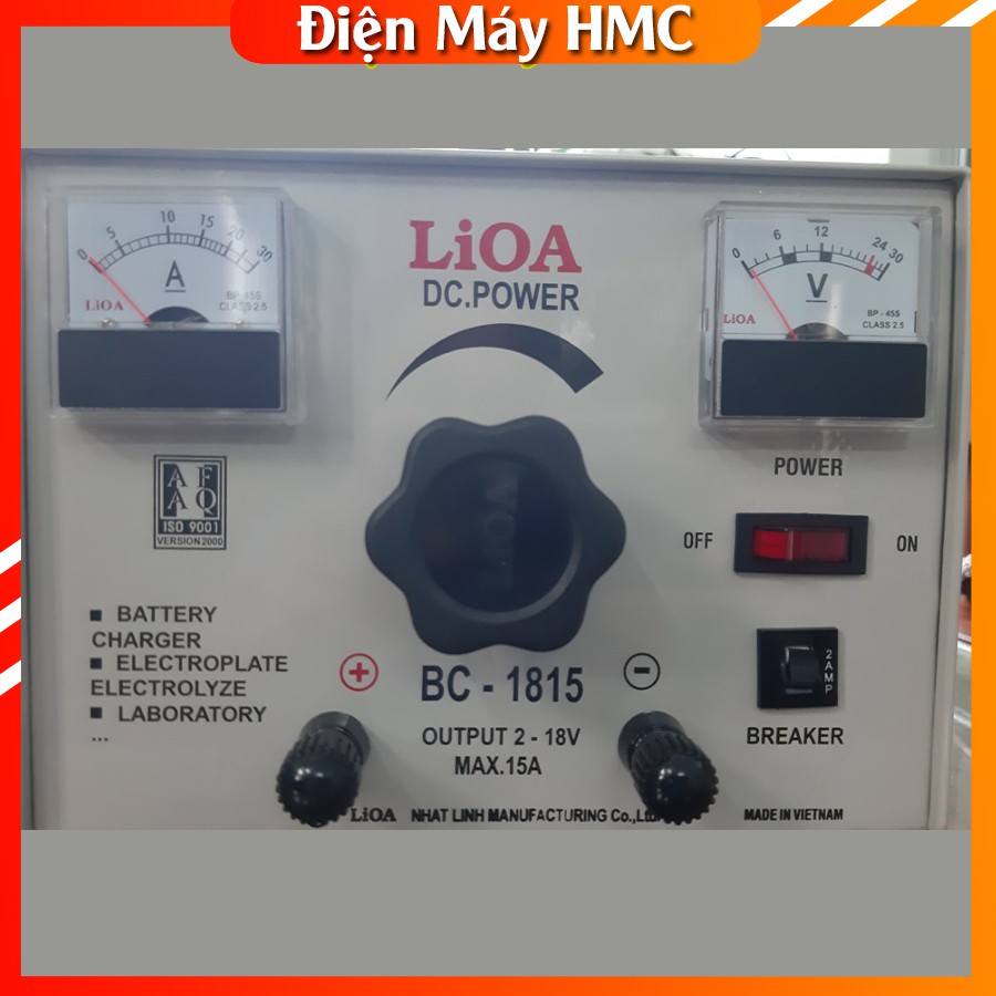 Máy sạc Ắc Quy 🔥[RẺ SẬP SÀN]🔥 model LiOA BC1815