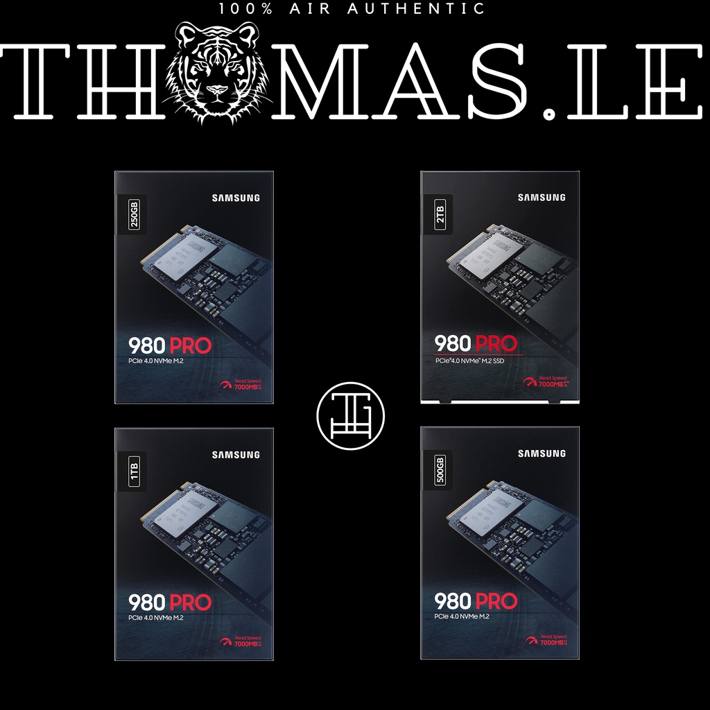Ổ Cứng SSD Samsung 980 Pro PCIe Gen 4.0 x4 NVMe V-NAND M.2 2280 250GB,500GB,1TB,2TB MZ-V8P250BW