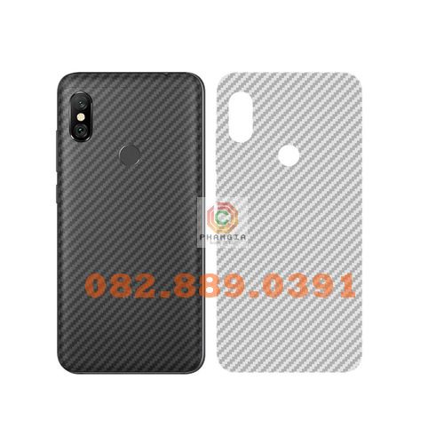 Miếng dán mặt lưng skin carbon Xiaomi Mi 8/ Mi A1