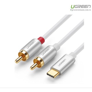 Cáp chuyển đổi ugreen usb type-c sang 2rca dài 1,5m - hàng chính hãng 30735