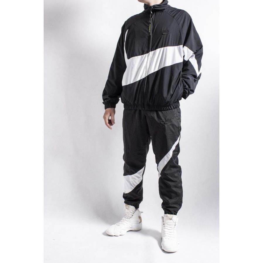 Áo khoác dù 2 lớp Nike Swoosh Woven - Vải âu dày nhăn - Form âu