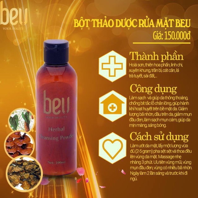 Bột rửa mặt thảo dược