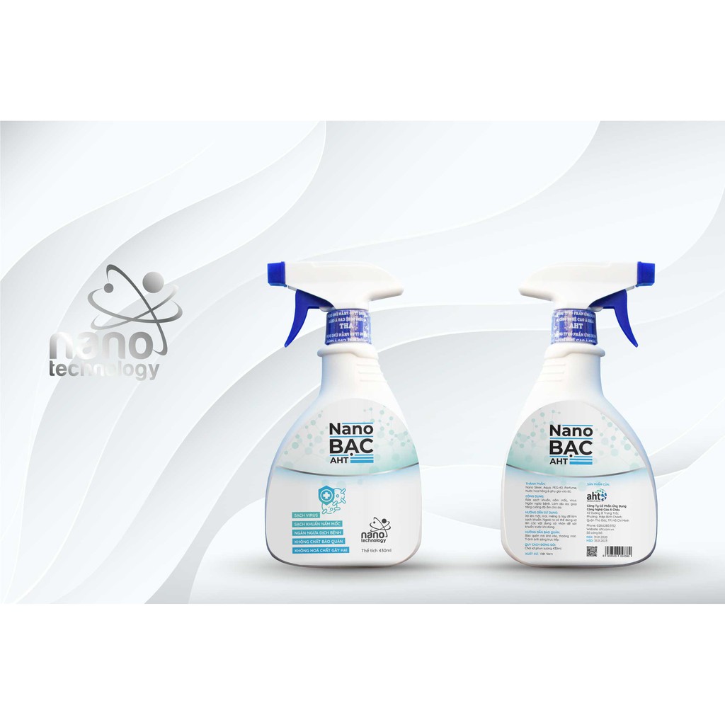 Chai xịt diệt khuẩn Nano Bạc AHT 430 ml