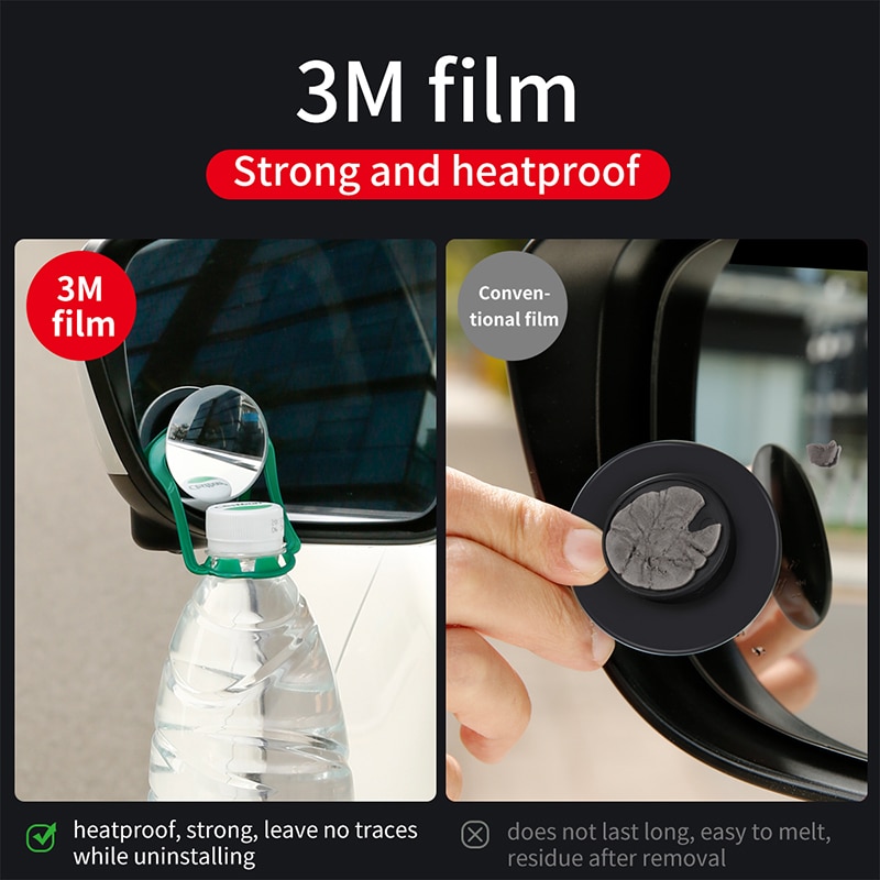 Gương lồi gắn gương chiếu hậu soi điểm mù quan sát 360 độ tiện dụng cho xe hơi
