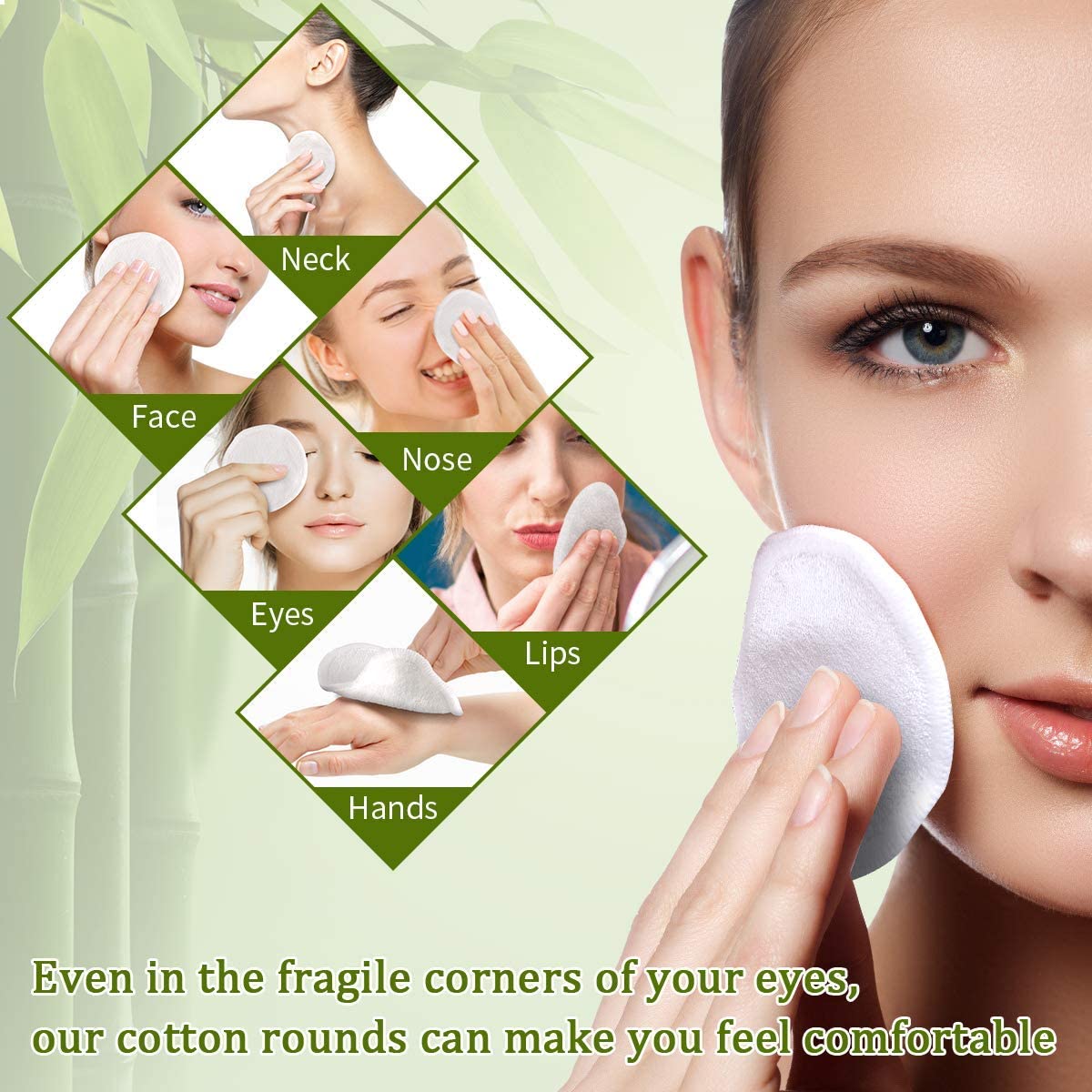 (Hàng Mới Về) Bông Tẩy Trang Sợi Tre Có Thể Tái Sử Dụng Cho Nữ | BigBuy360 - bigbuy360.vn