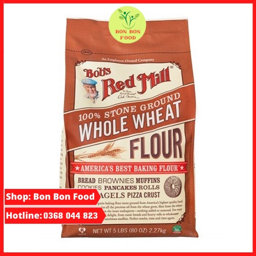 Bột mì nguyên cám 500Gr (100% từ bột lúa mì)