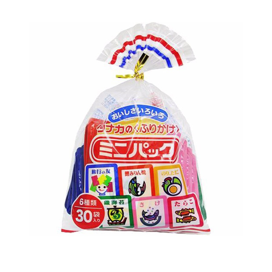 Gia Vị Ăn Dặm Rắc Cơm Tanaka Food 75G (30 Gói 6 Vị) [HSD 26/08/2022]