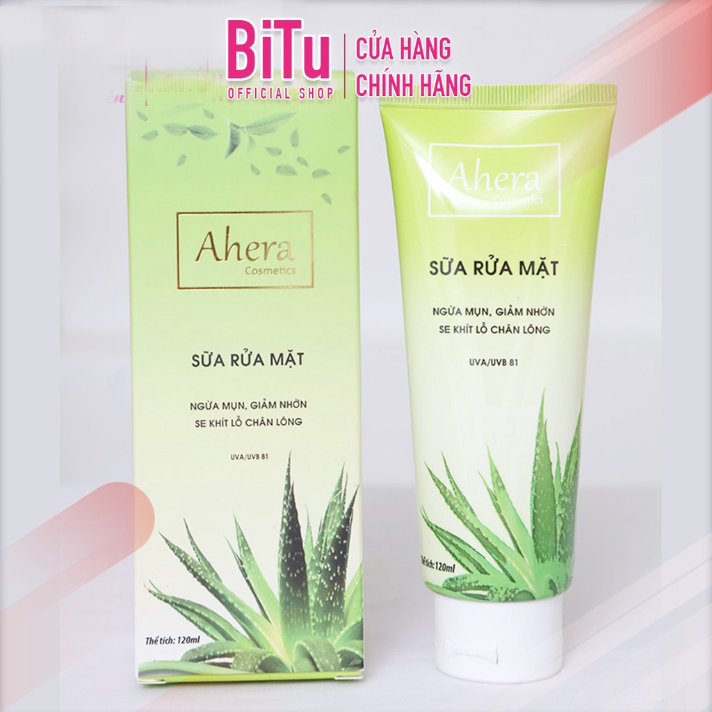 Sữa Rửa Mặt AHERA Ngừa Mụn - Giảm Nhờn - Se Khít Lỗ Chân Lông