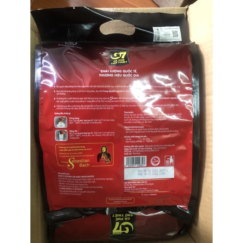 10 bịch_G7B50 _Cà phê Trung Nguyên G7 3in1