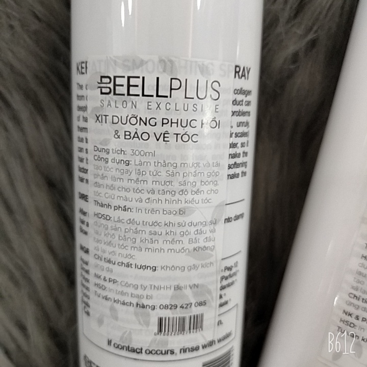 Xịt Dưỡng Phục Hồi và Bảo Vệ Tóc BEELL PLUS 250ML VÀ 300ML