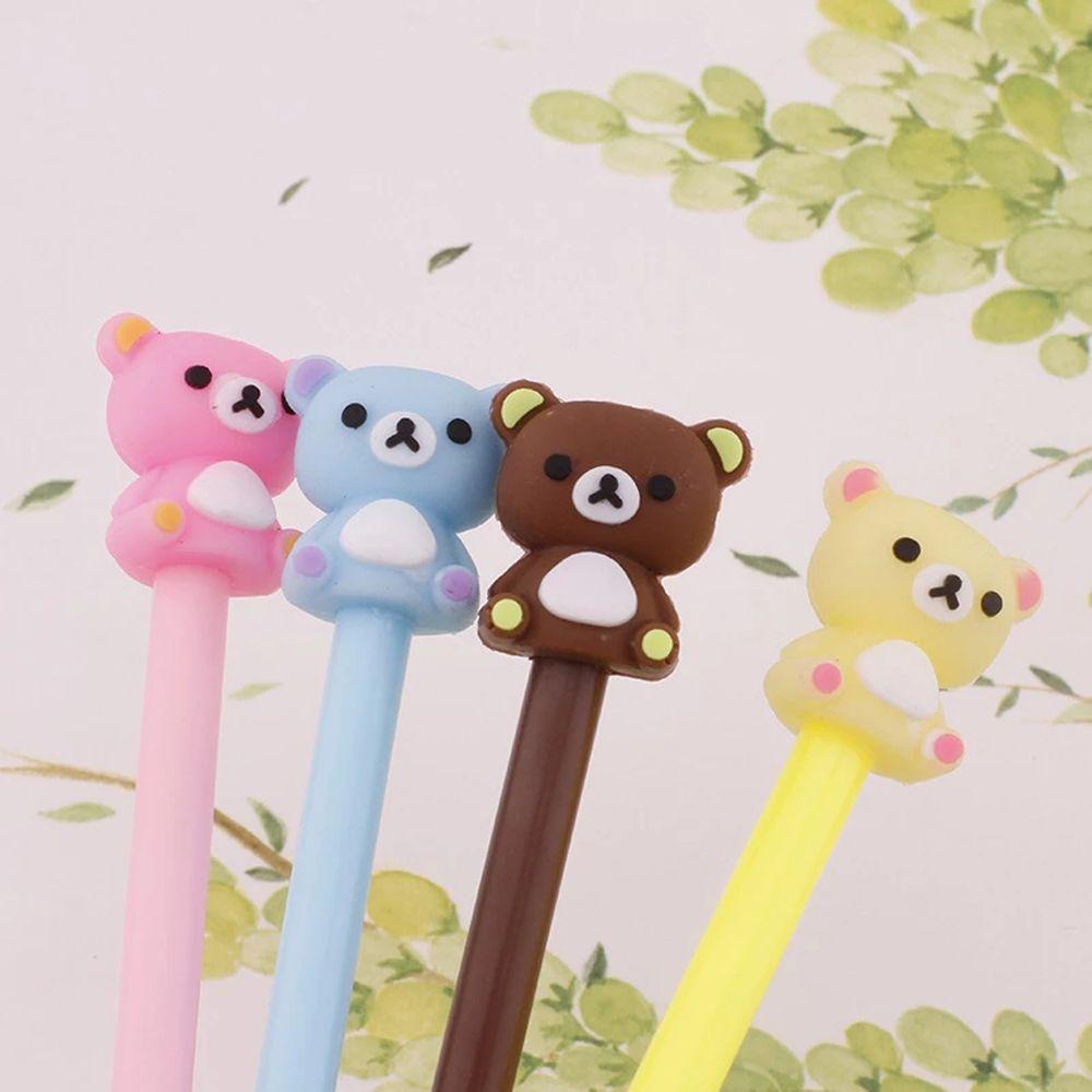 Bút Mực Gel Ngòi 0.5mm Màu Kẹo Ngọt In Họa Tiết Động Vật Hoạt Hình Dễ Thương Cho Bé