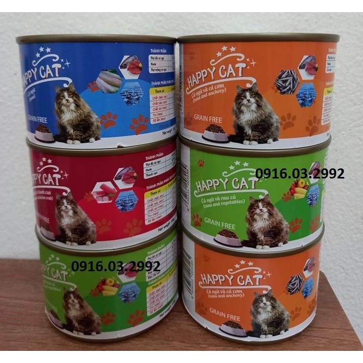 Pate cho mèo Happy Cat lon 160gr - Dành cho mọi lứa tuổi