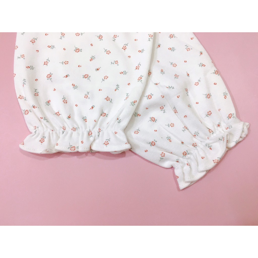 Sét pijama hoa nhí cổ bèo xuất Hàn