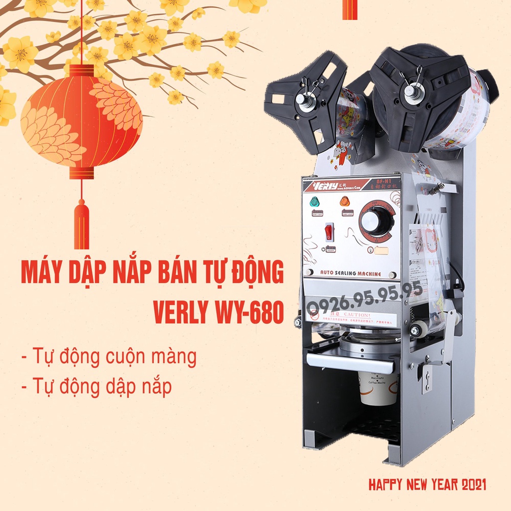 Máy dập nắp cốc bán tự động WY-680 - Thiết bị máy móc pha chế