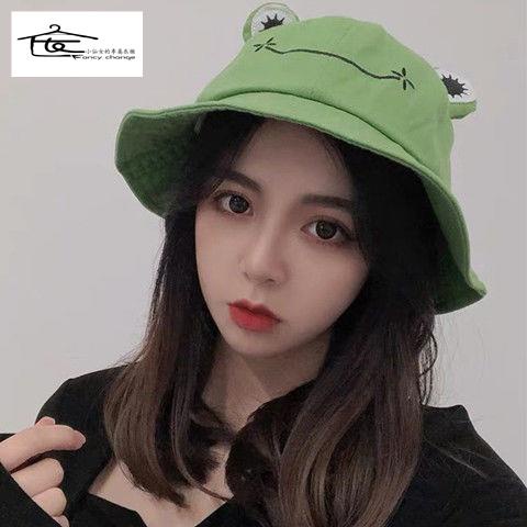 Mũ Tai Bèo Chống Nắng In Hình Chú Ếch Dễ Thương Vui Nhộn Thời Trang Xuân Hè Cho Nữ