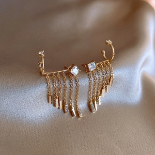 Bông Tai Mạ Bạc 925 Đính Đá Zircon Thời Trang Cao Cấp / Khuyên tai