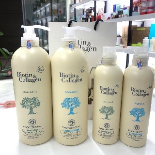 Cặp dầu gội xả Biotin & Collagen phục hồi trị rụng và kích thích mọc tóc của Ý 1000ml | BigBuy360 - bigbuy360.vn