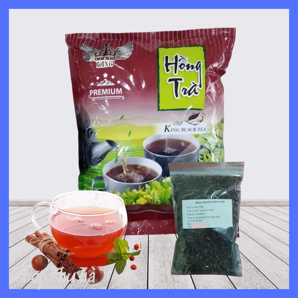 Hồng trà đặc biệt (Premium) King Black Tea Xuân Thịnh (tách lẻ 50g-100g),nguyên liệu nấu trà sữa