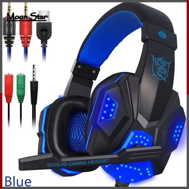 Tai nghe Gaming có mic và đèn LED cho Laptop , Điện thoại