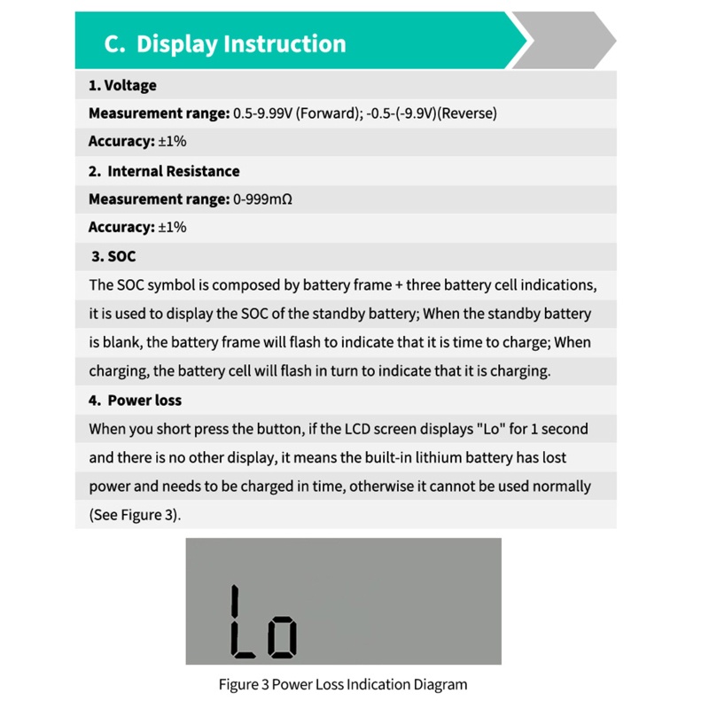 Thiết Bị Kiểm Tra Điện Áp Pin 0-999M Chuyên Dụng