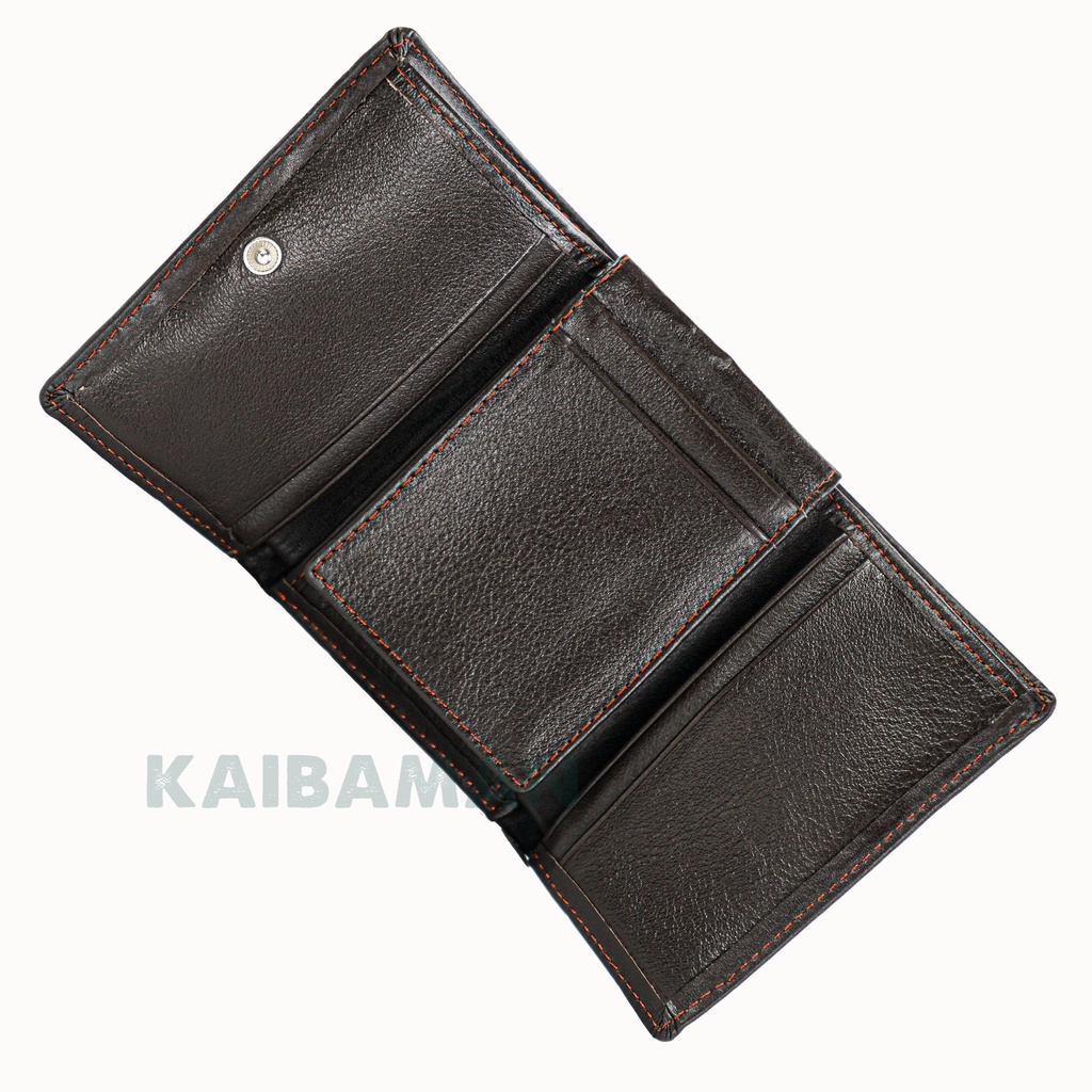 Ví Nam Da Bò 3 Gấp Nappa Cao Cấp  - KAIBAMAN